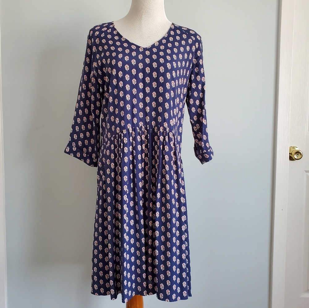 Drop waist Boho Pocket Dress 10 Garnet Hill